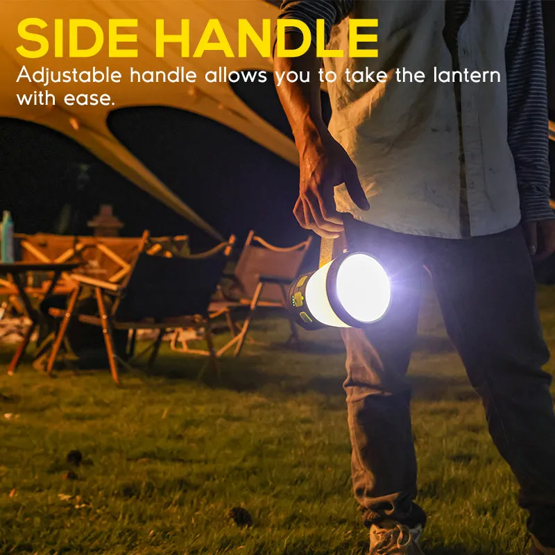 2500 Lumens Handheld Spotlight Solar Camping Lantern Flashlight