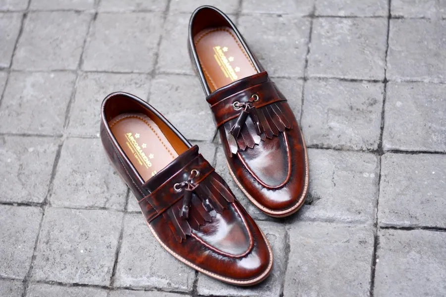 506 Full Strap Tassel Loafer Burgundy