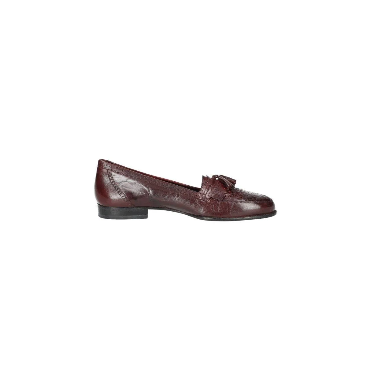 Adolfo Tassel Formal Slip Ons Formal Burgundy Colour For Men