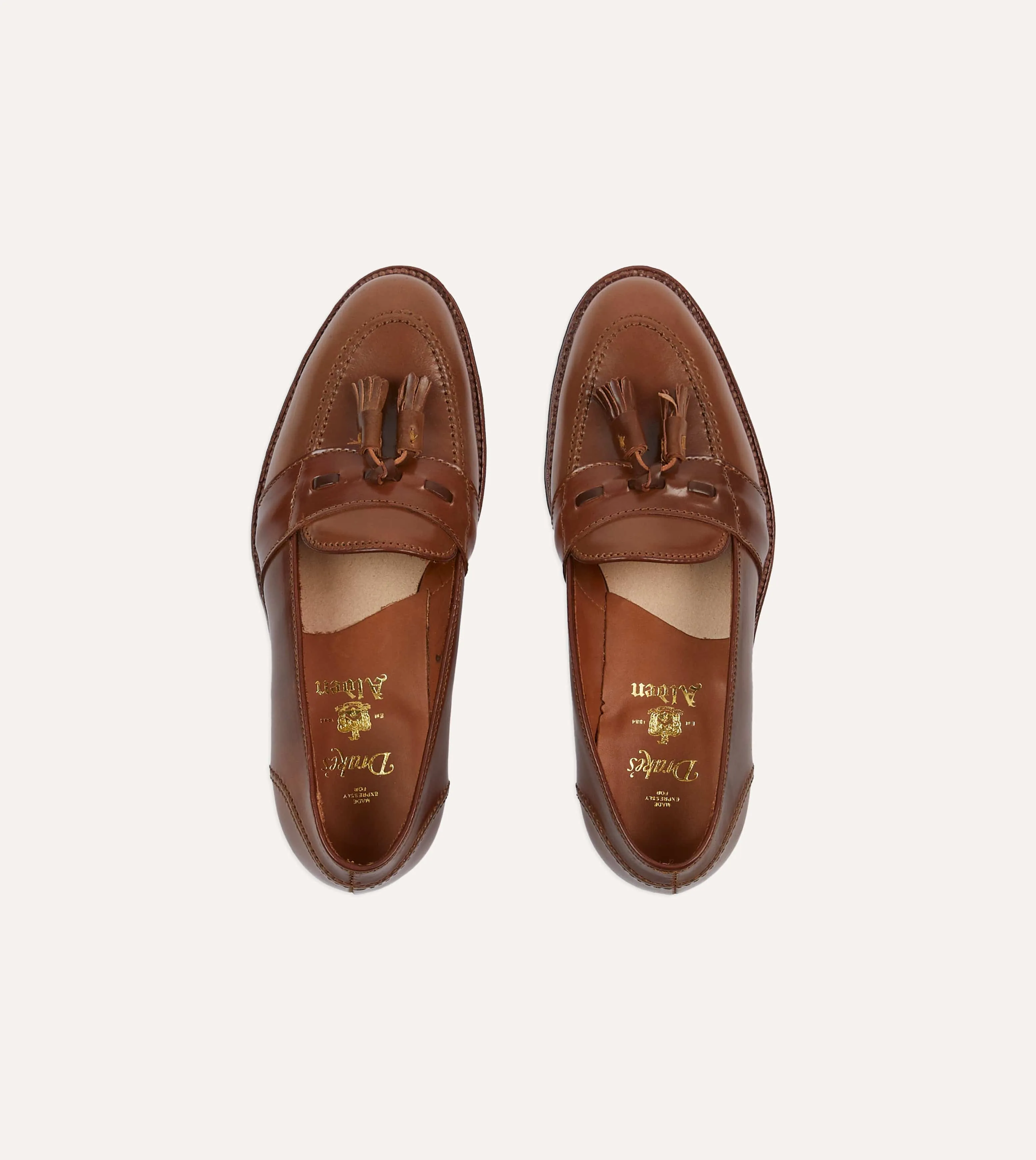 Alden for Drake's Whiskey Cordovan Tassel Loafer