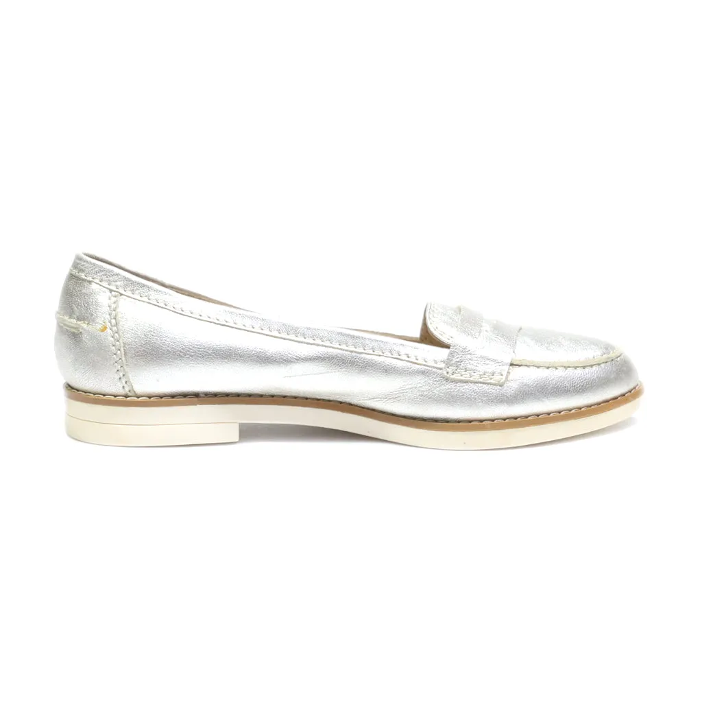 Andre Loafers Leather Silver Colour For Women