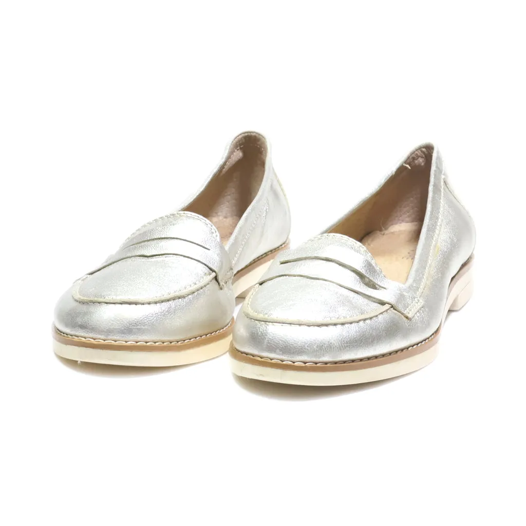 Andre Loafers Leather Silver Colour For Women