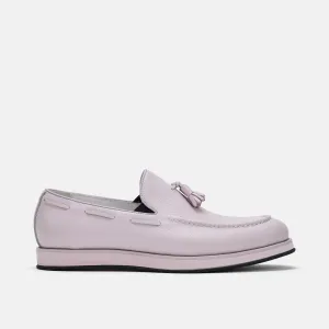 Apollo Blush Leather Tassel Loafers