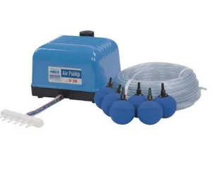 AquaForte Air pump Flow V-30 SET (with line / stones)