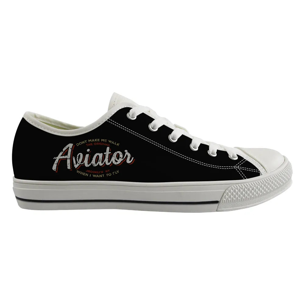 Aviator - Dont Make Me Walk Designed Canvas Shoes (Men)