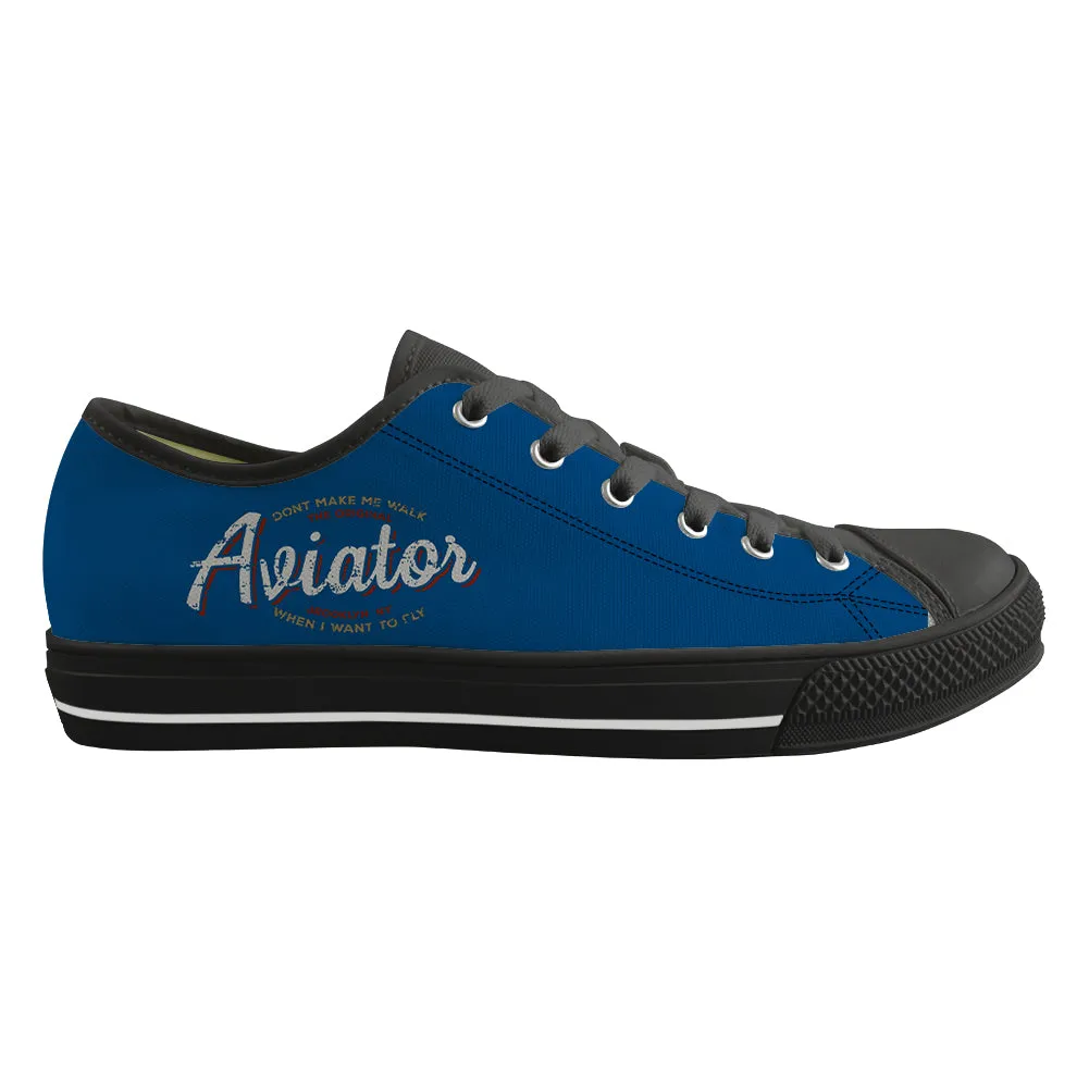 Aviator - Dont Make Me Walk Designed Canvas Shoes (Men)