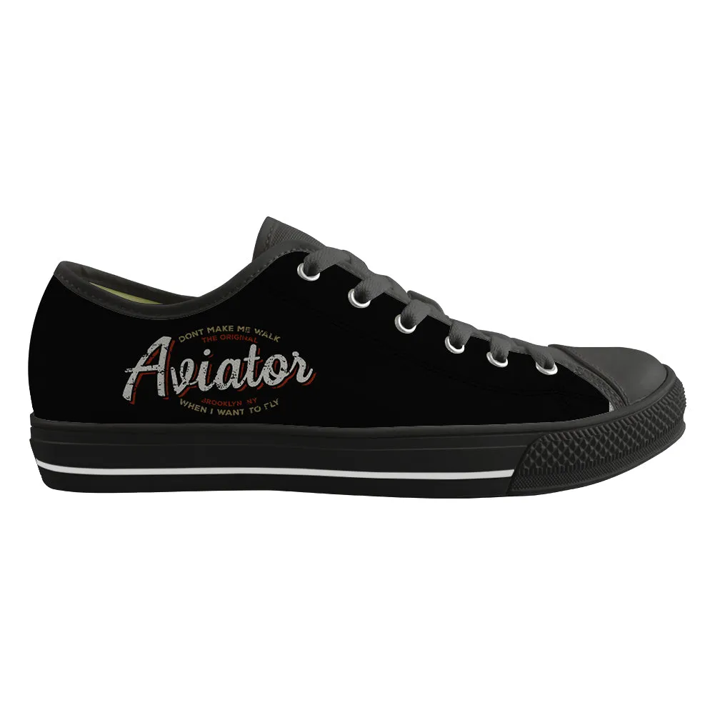 Aviator - Dont Make Me Walk Designed Canvas Shoes (Men)