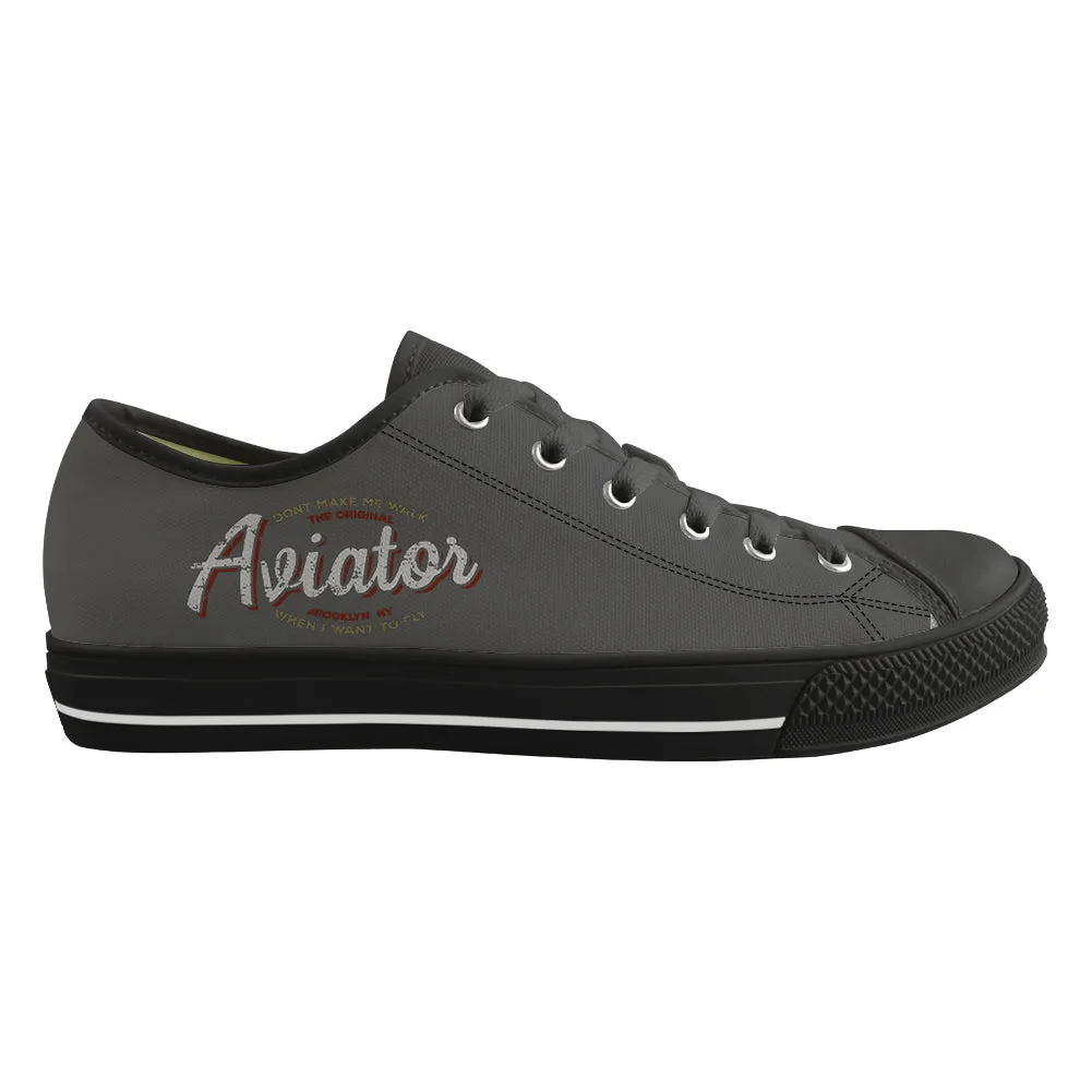 Aviator - Dont Make Me Walk Designed Canvas Shoes (Men)