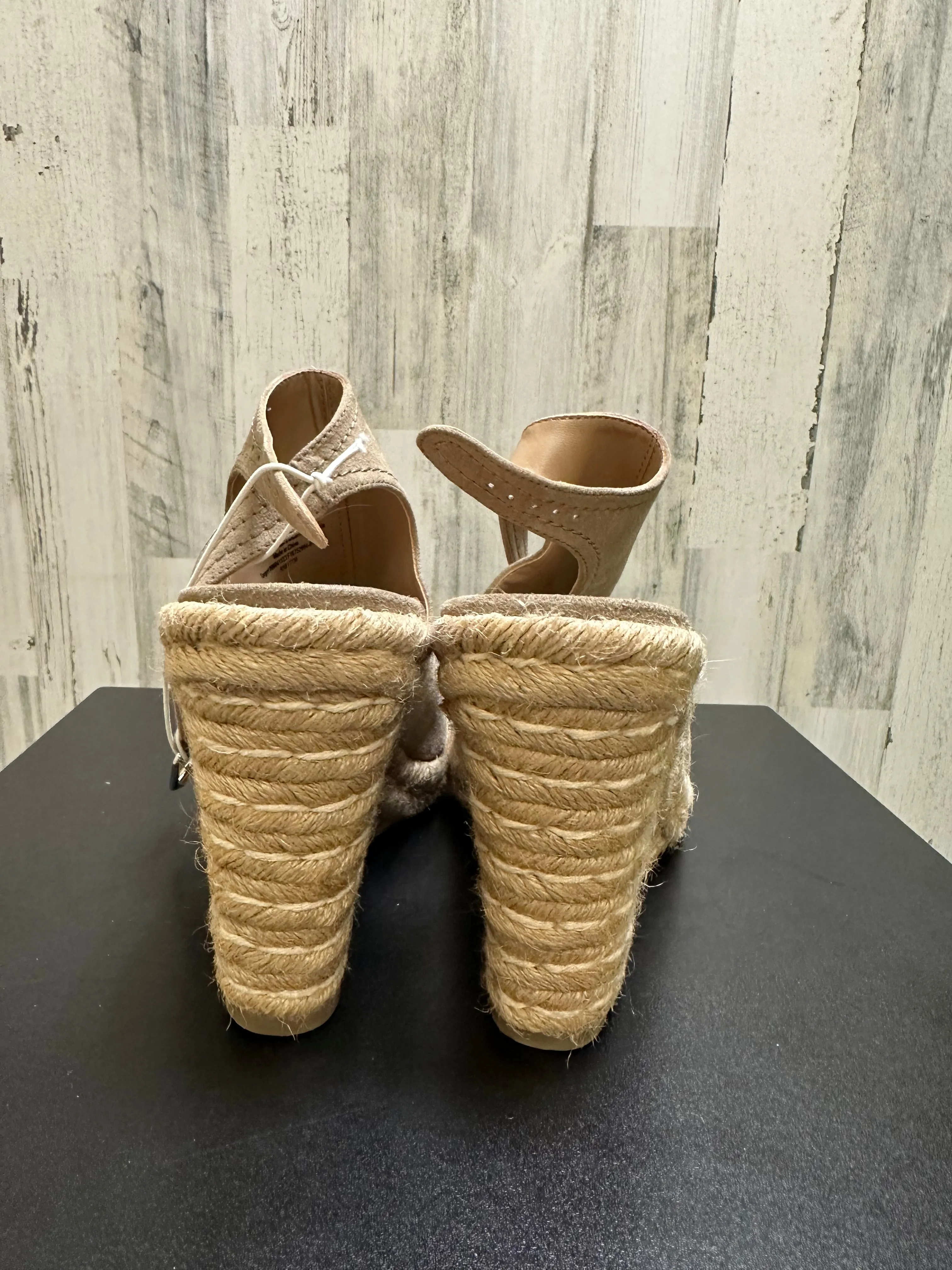 Beige Shoes Heels Wedge Merona, Size 11