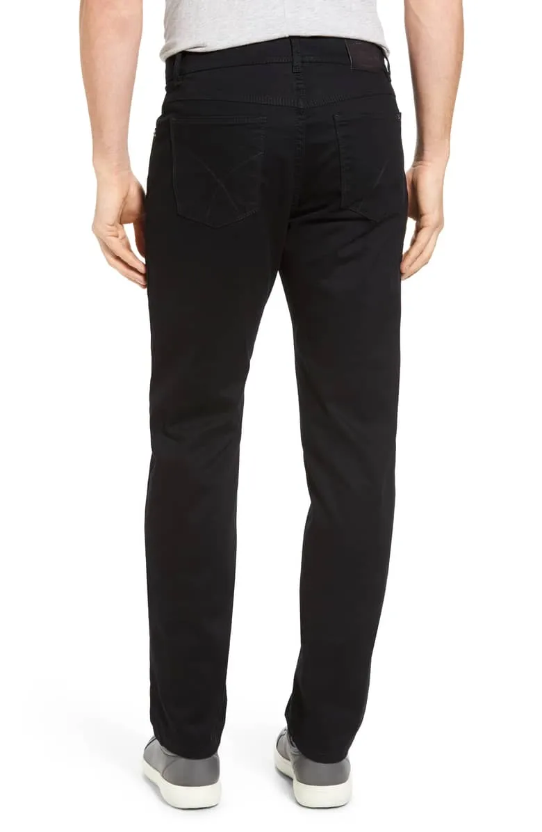 Black Cooper Fancy Marathon Stretch Cotton Trousers - Brax