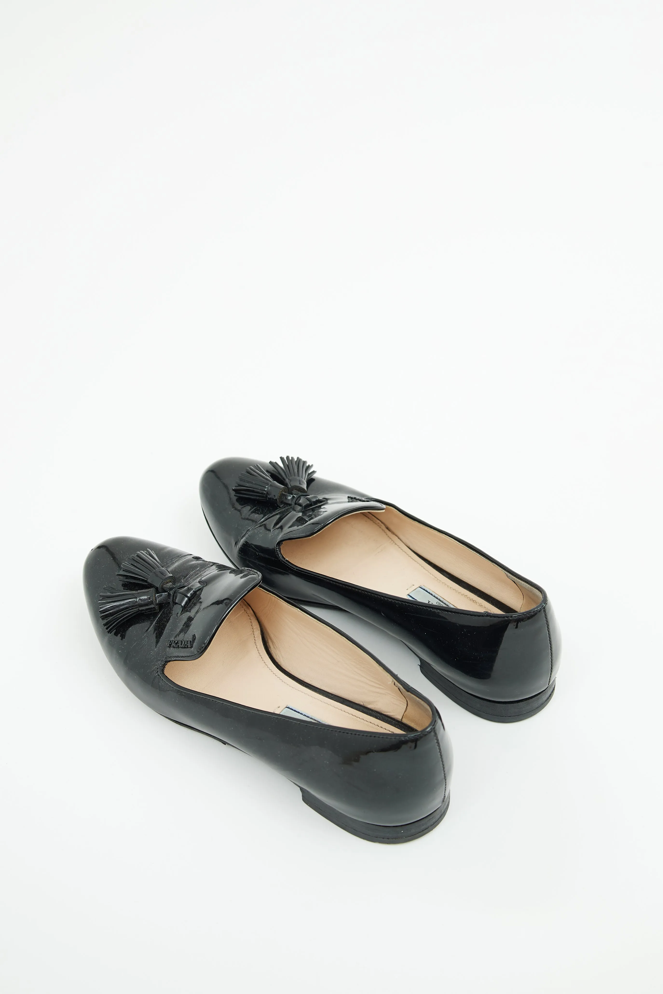 Black Patent Tassel Loafer