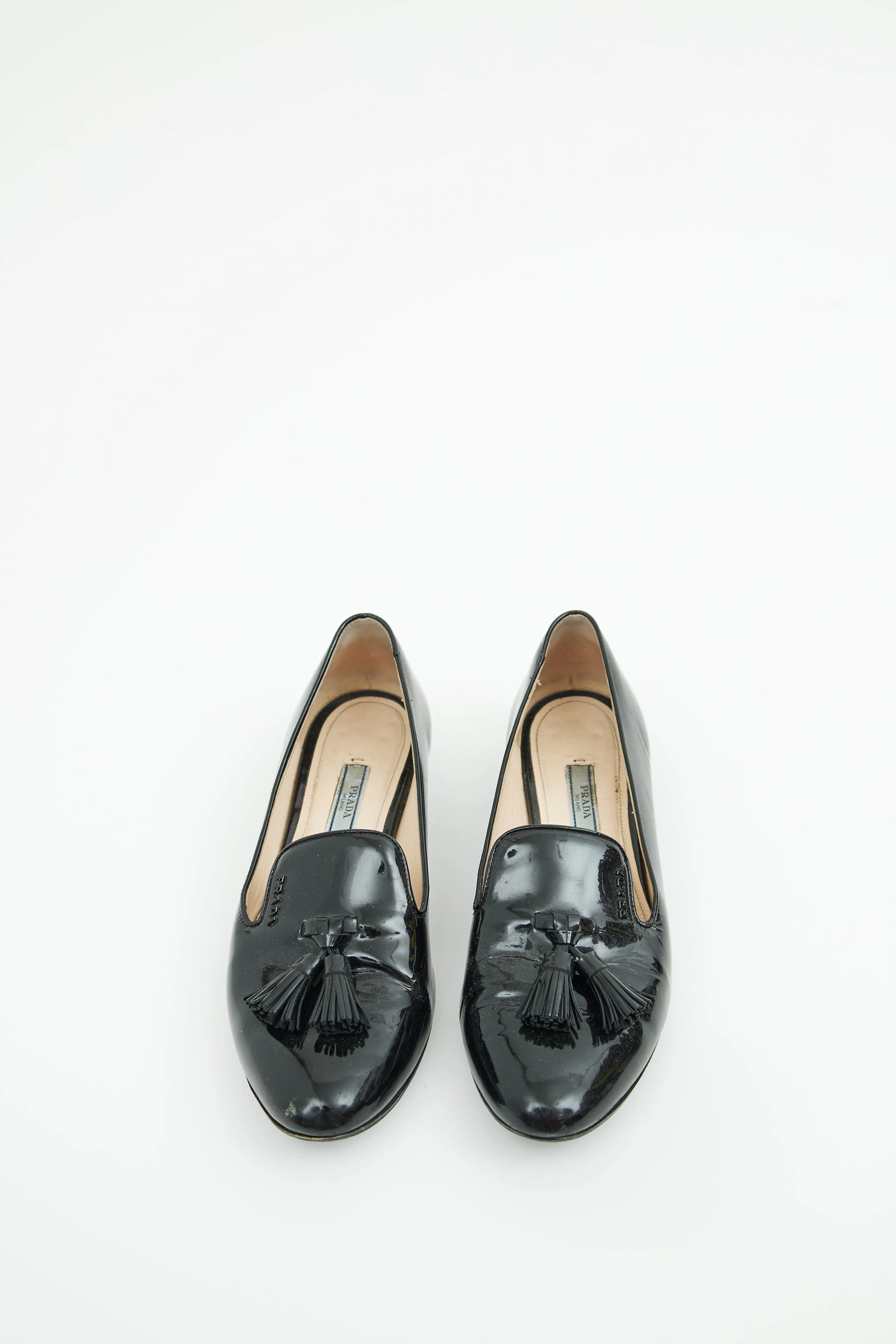 Black Patent Tassel Loafer