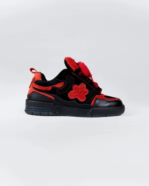 Black Red Motor Sneakers