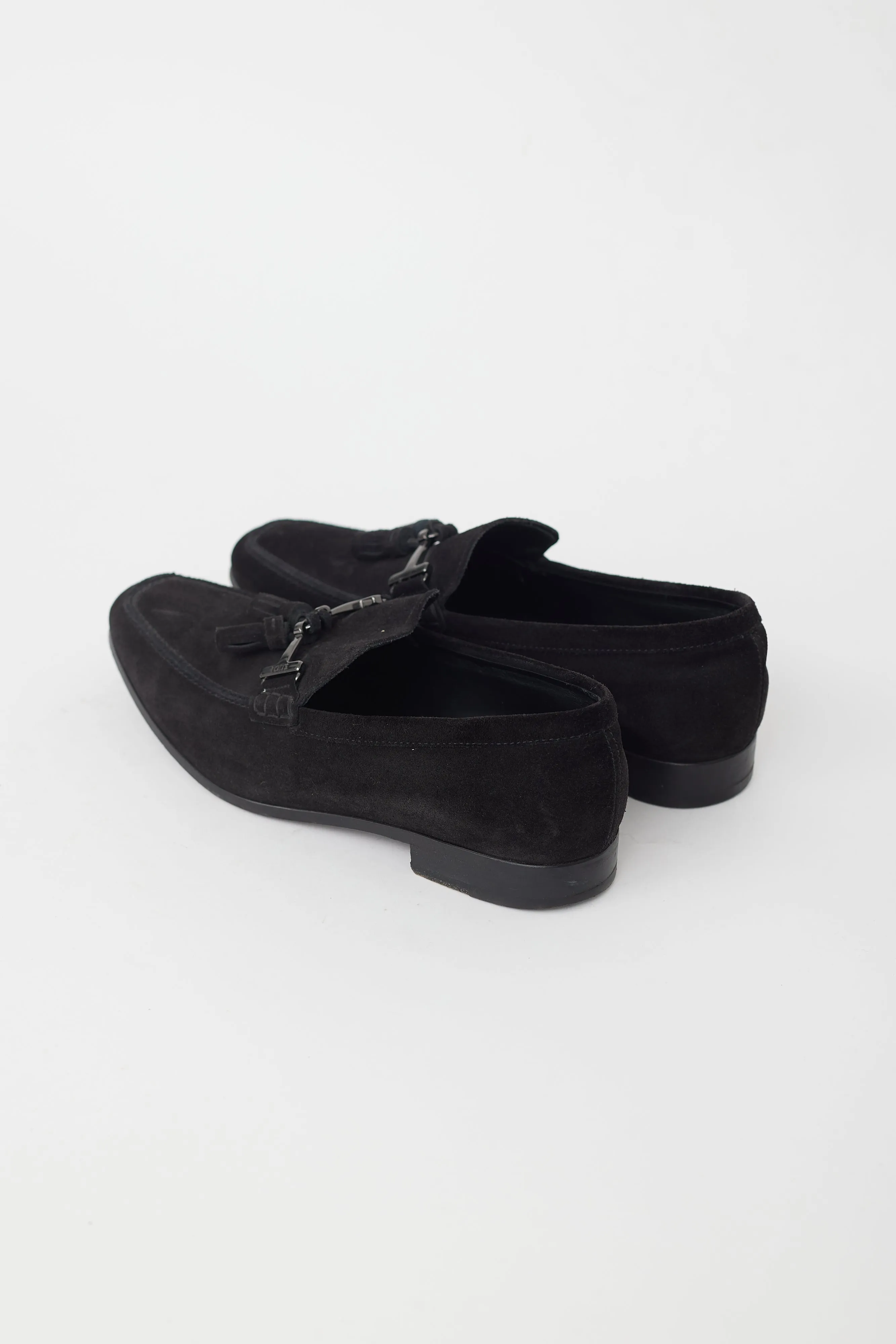 Black Suede Tassel Loafer