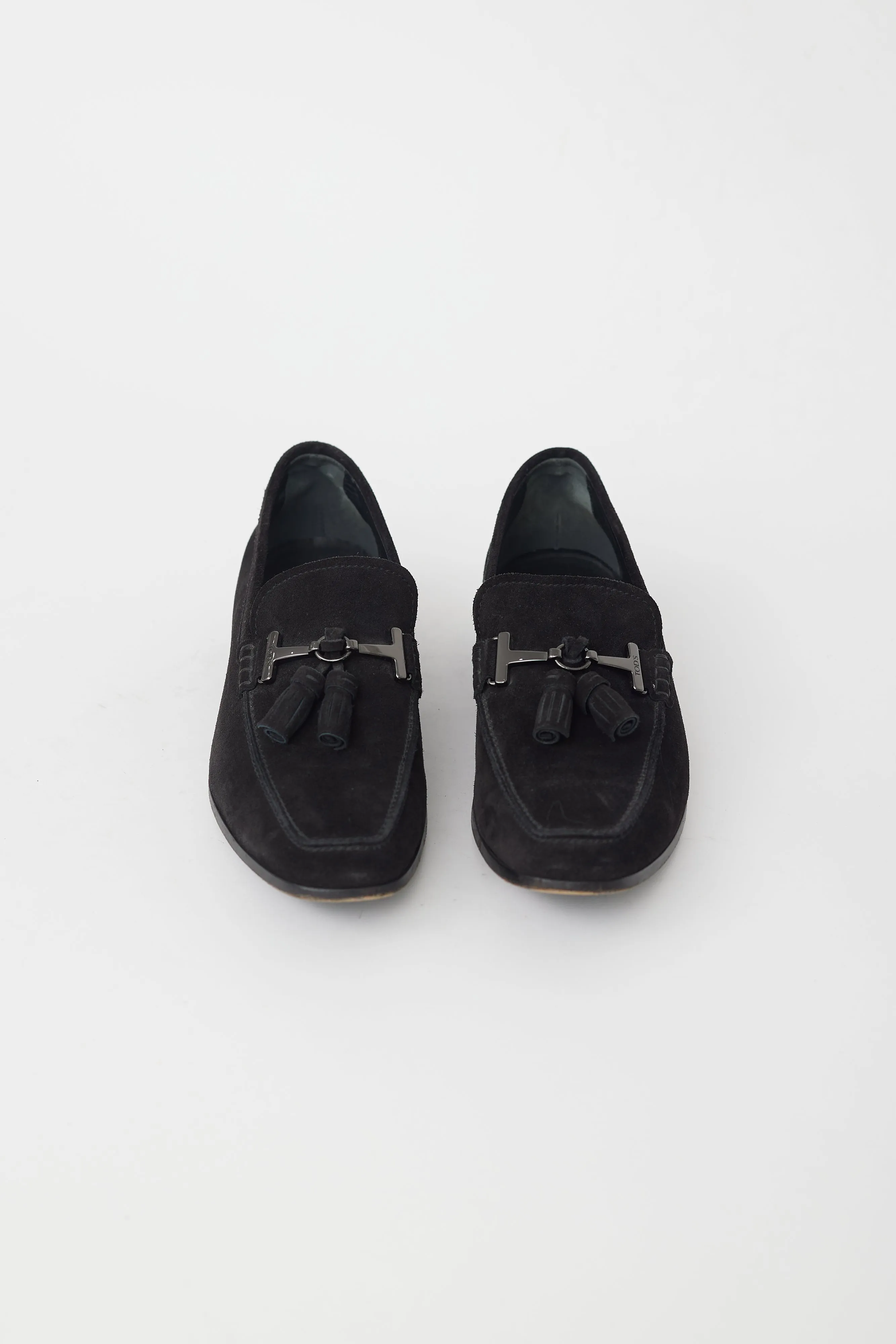 Black Suede Tassel Loafer