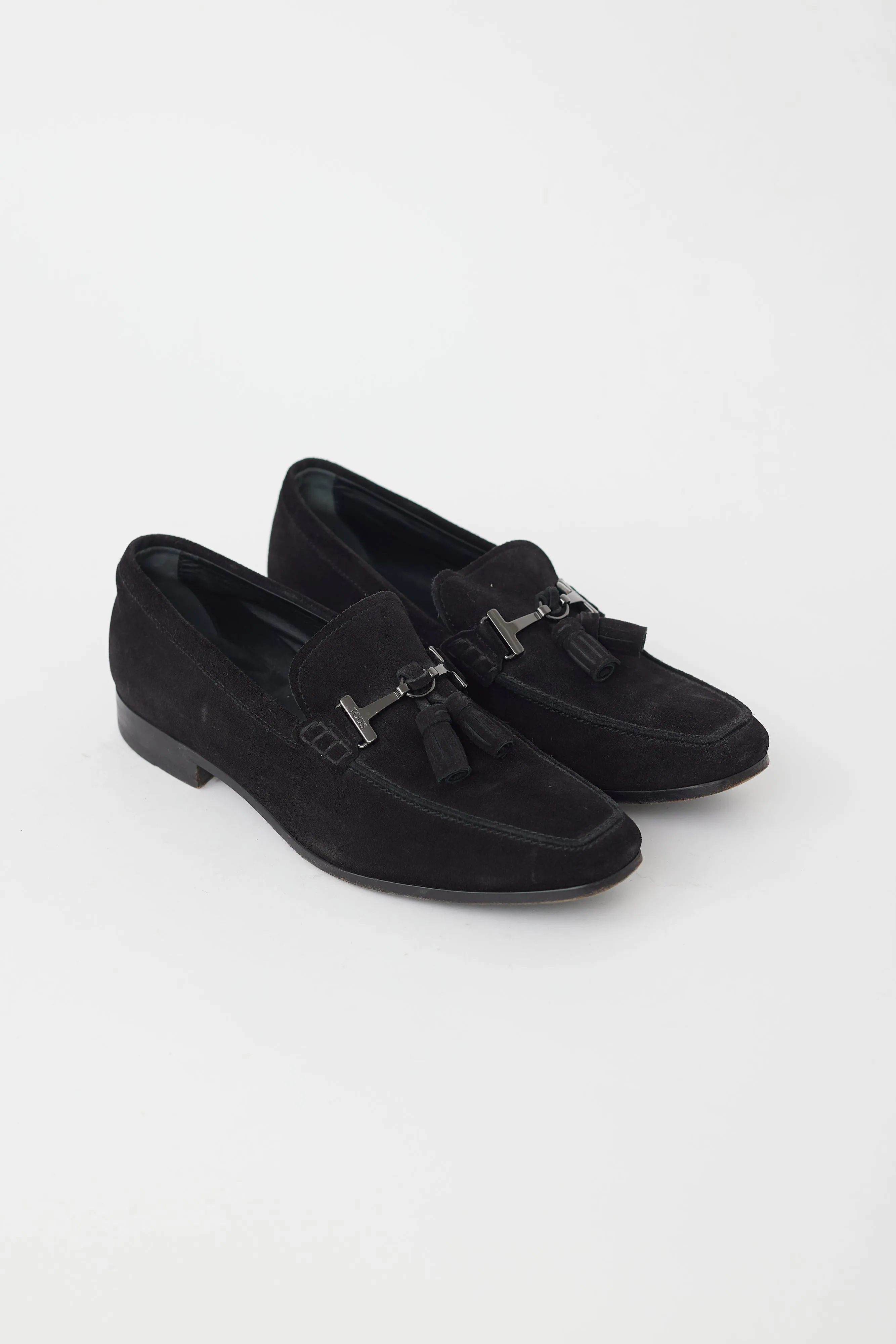 Black Suede Tassel Loafer