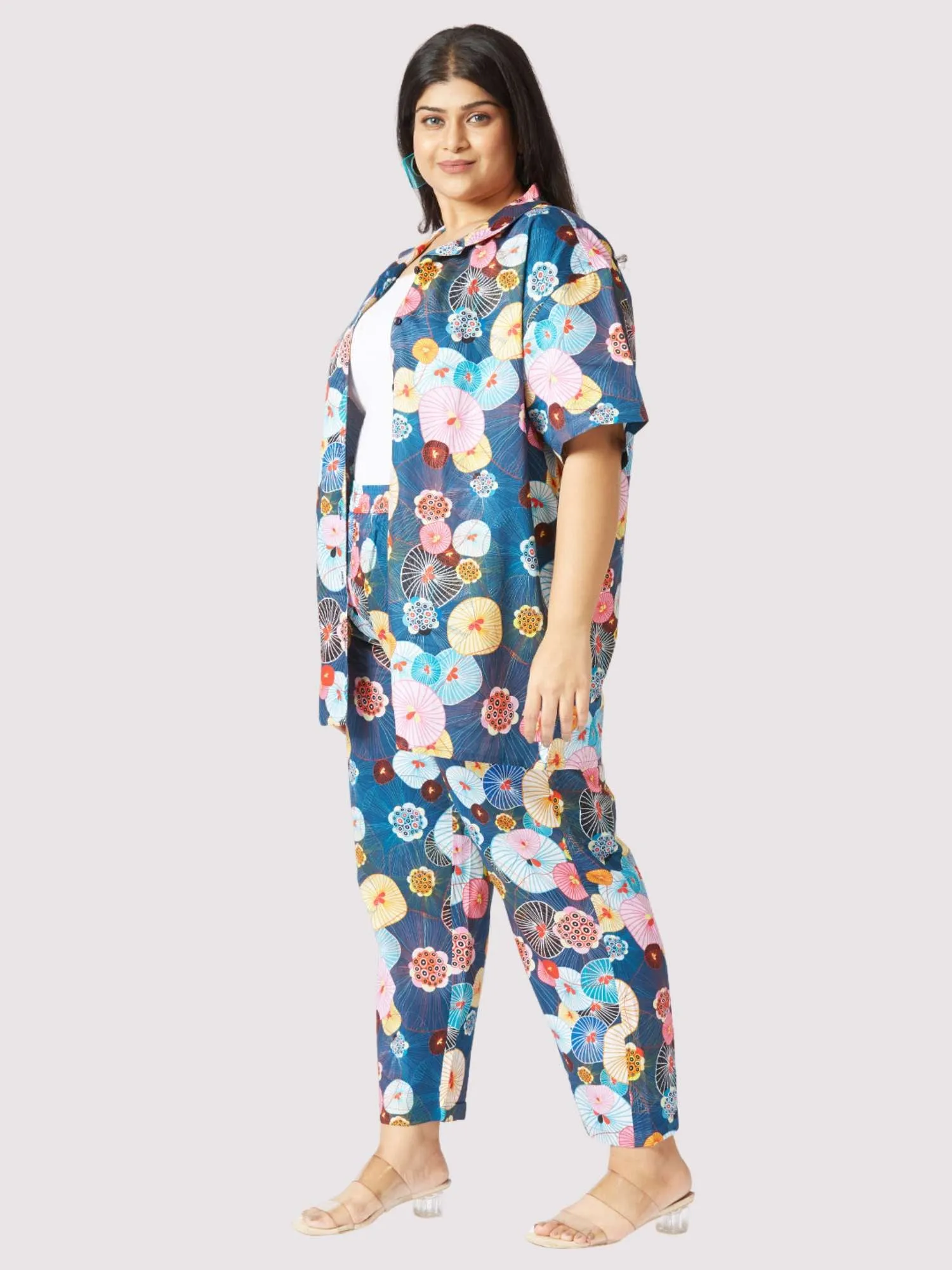 Blooming Wheels Plus Size Women's Co-ord Set