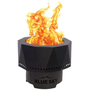 Blue Sky Round Wood Pellets Fire Pit - 15.76" x 12.5"