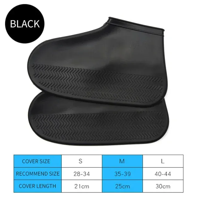 Boots Waterproof Shoe Cover Silicone Material Unisex Shoes Protectors Rain Boots for Indoor Outdoor Rainy Days Reusable