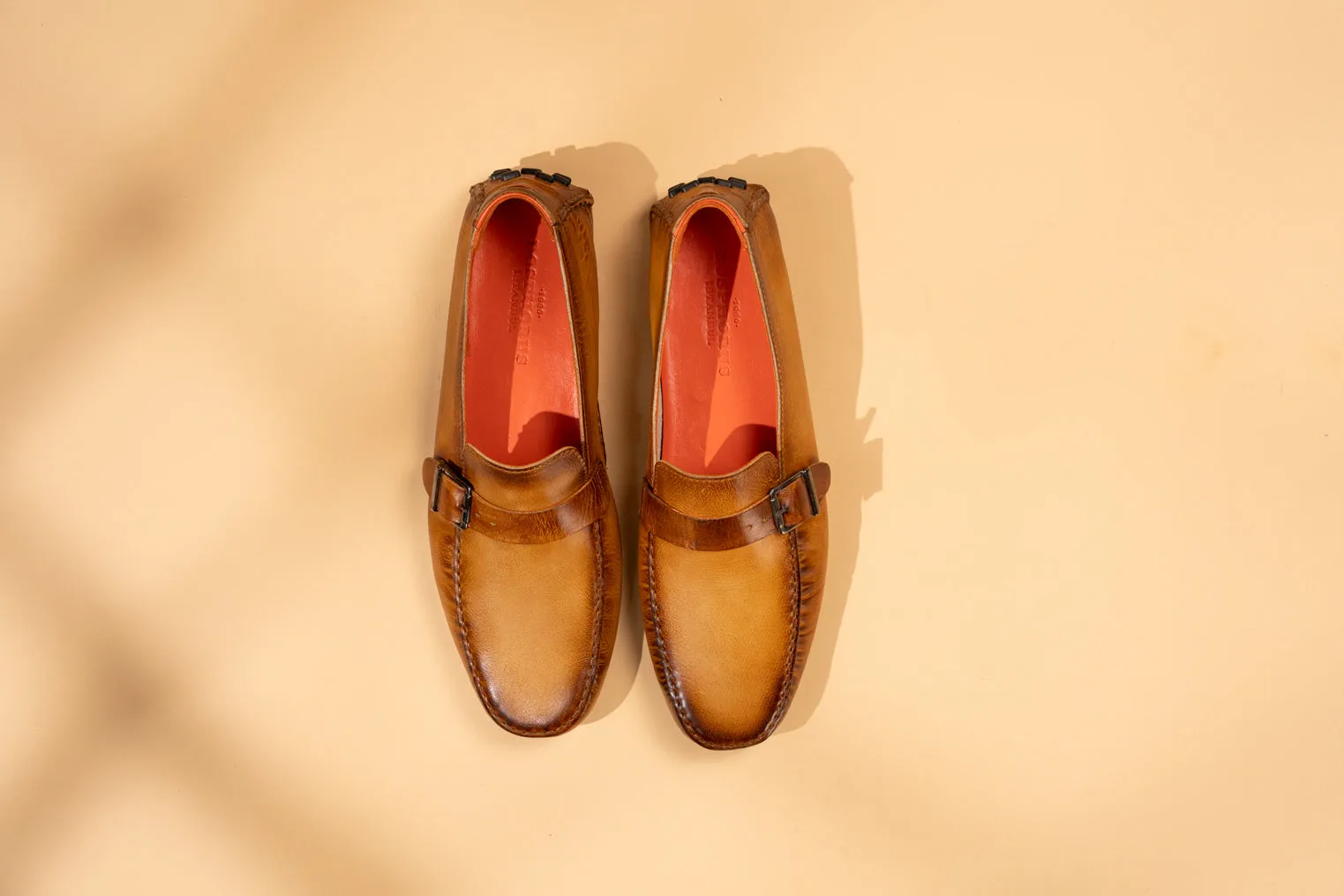 BOSPHORUS LEATHER MOCCASIN - PATINA HONEY BROWN