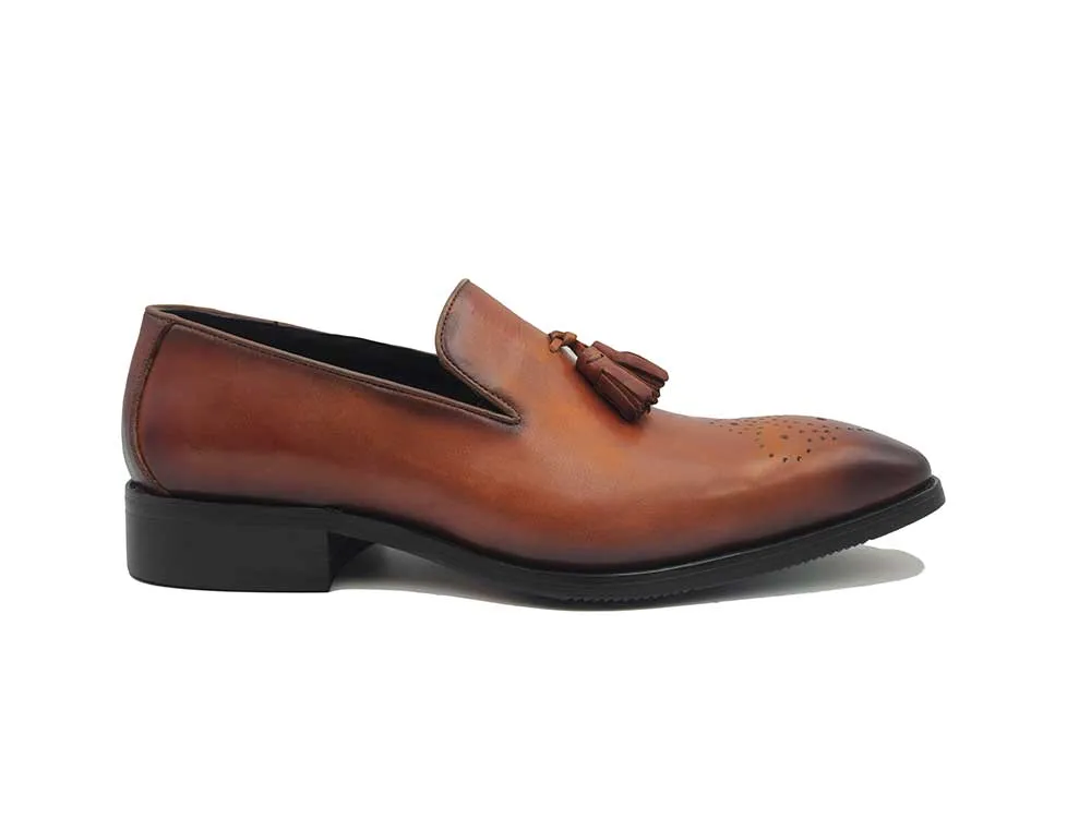 Burnished Wholecut Tassel Loafer