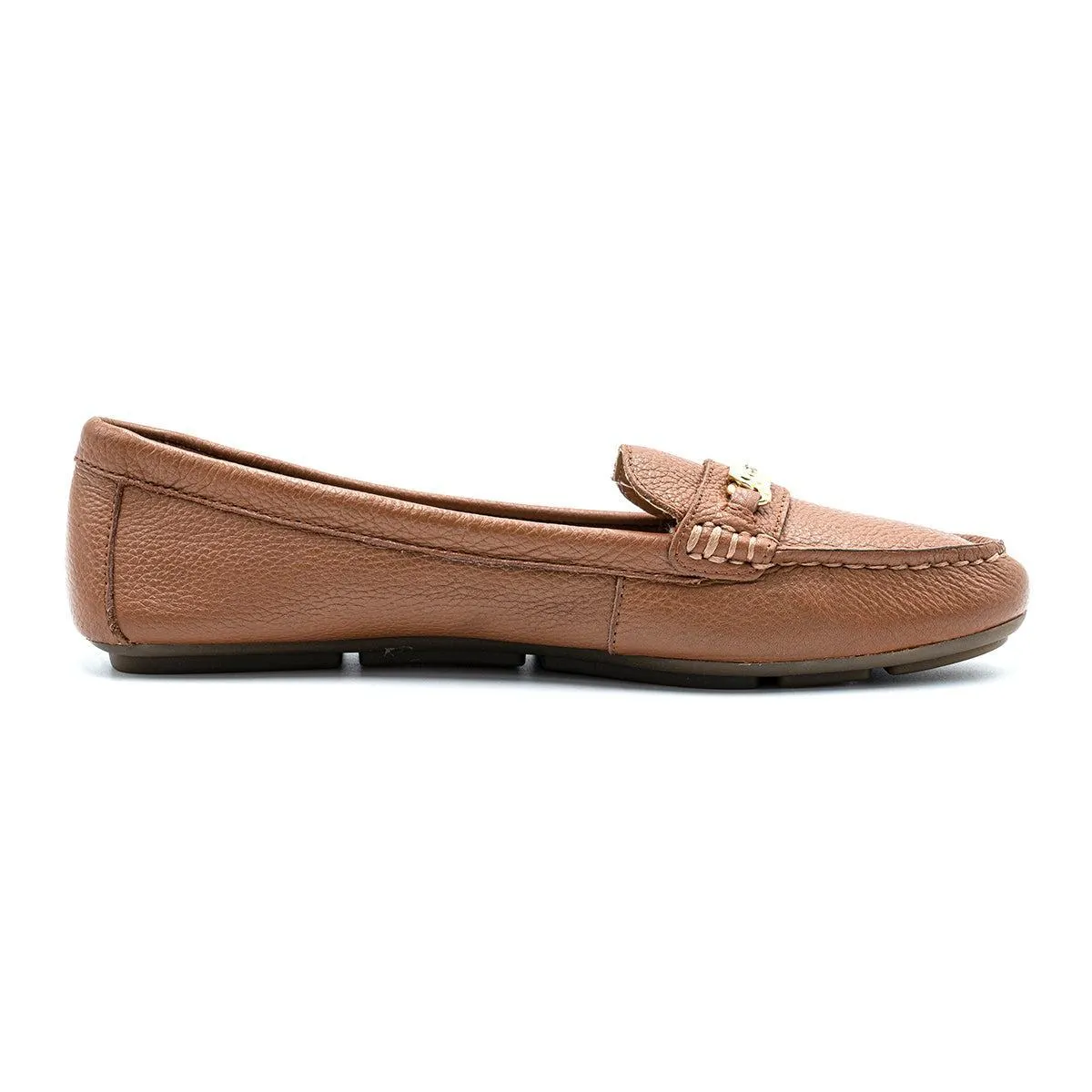 Calvin Klein Lunasi Loafers Leather Brown Colour For Women