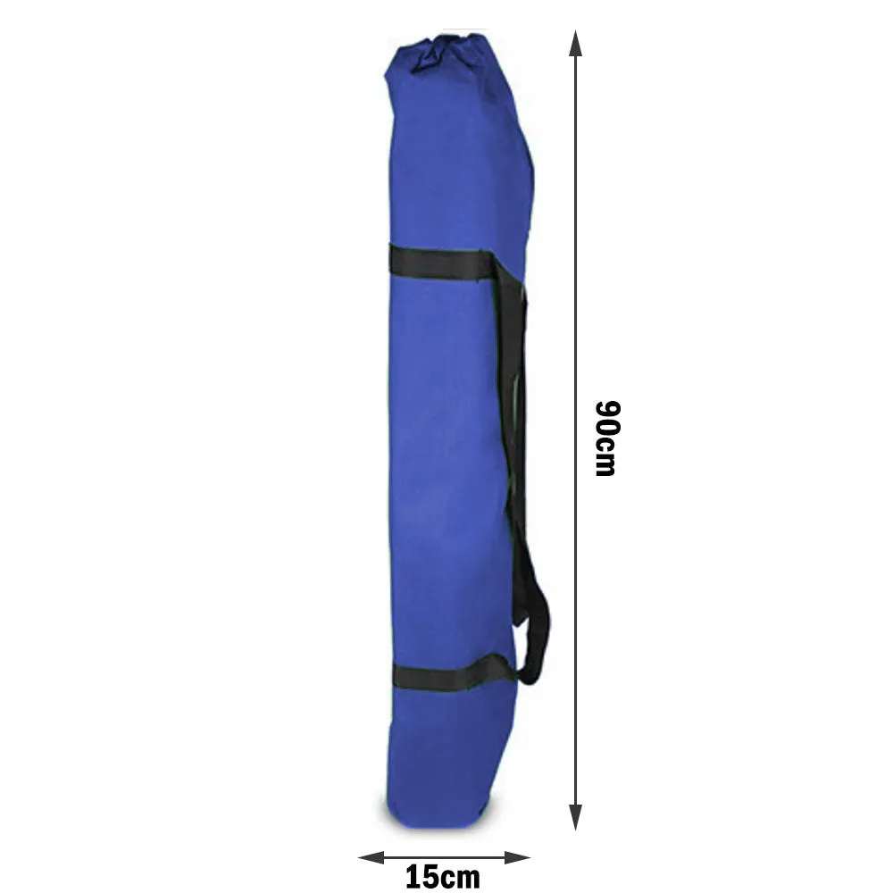 Camping Bed Folding Stretcher Light Weight w/ Carry Bag Camp Portable - blue