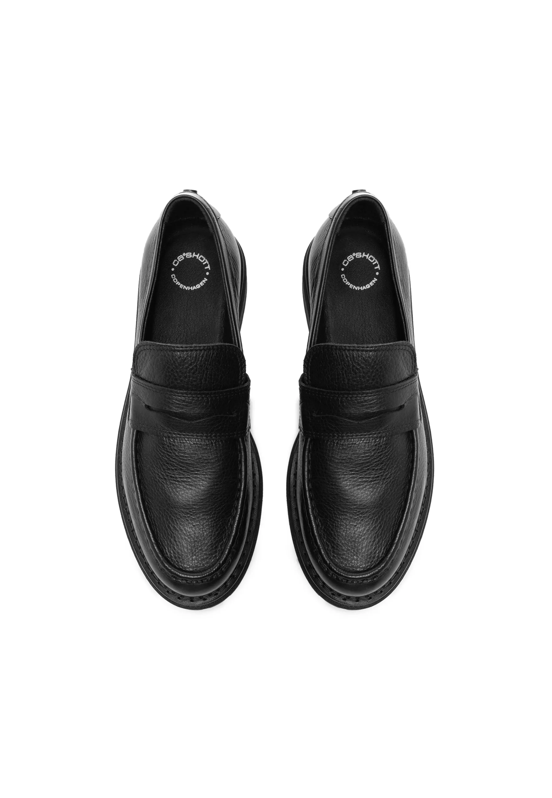 Cashannah Black Leather Loafers