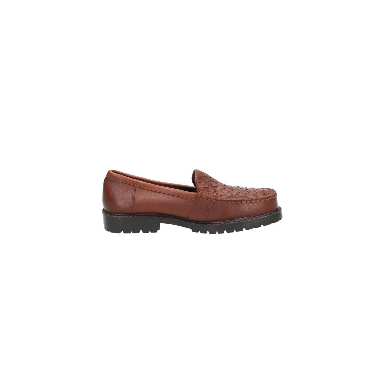 Cherokee Woven Formal Loafers Leather Brown Colour For Women