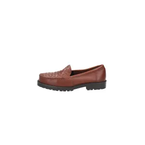 Cherokee Woven Formal Loafers Leather Brown Colour For Women