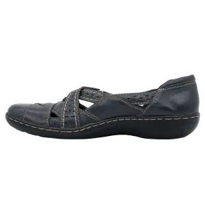 Clarks Ashland Spin Q Loafers Pumps Leather Grey Colour For Women