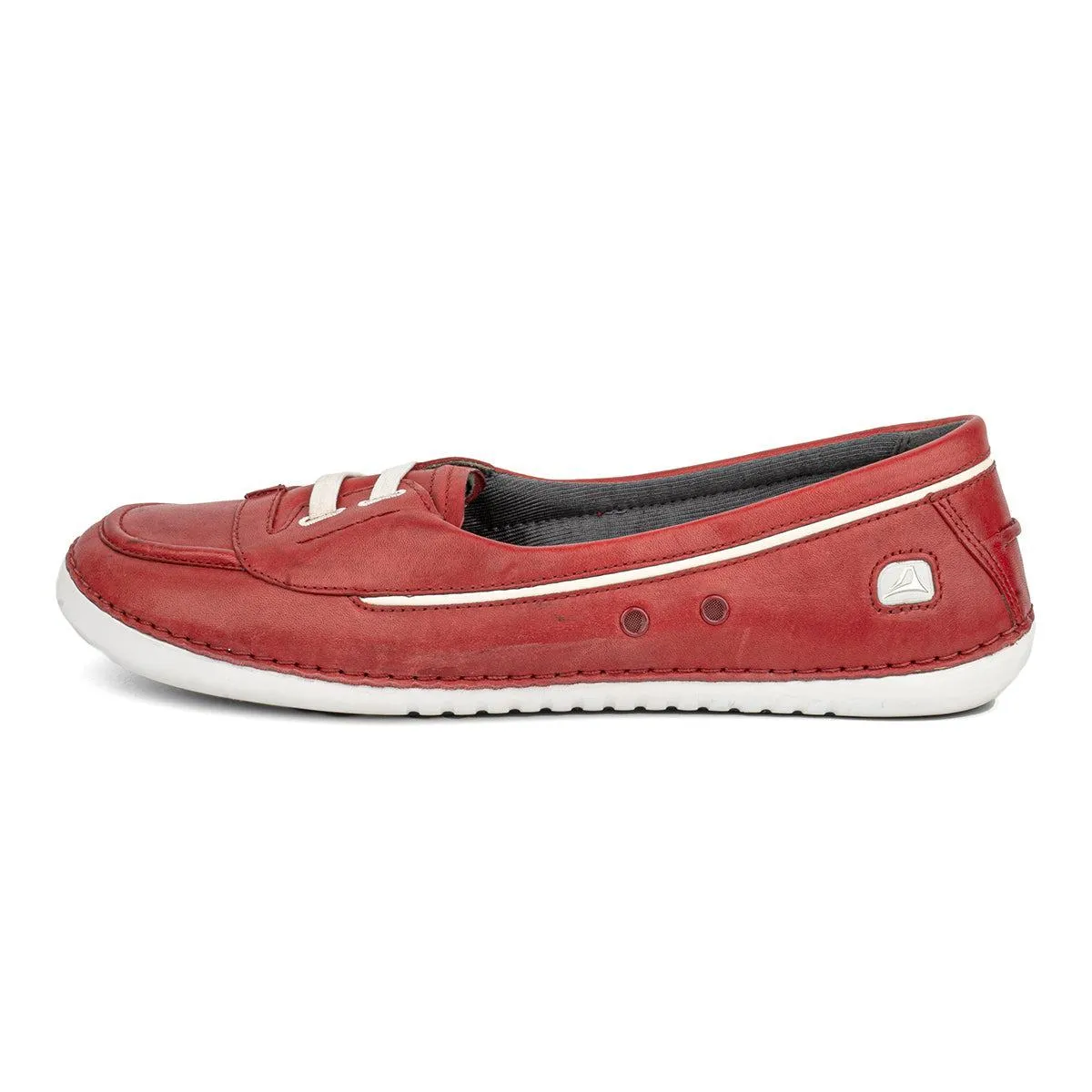 Clarks Casual Loafers Leather Red Colour For Women