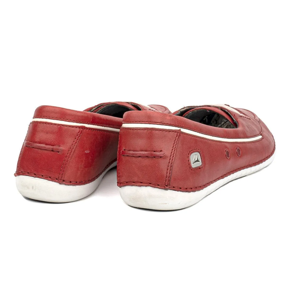 Clarks Casual Loafers Leather Red Colour For Women