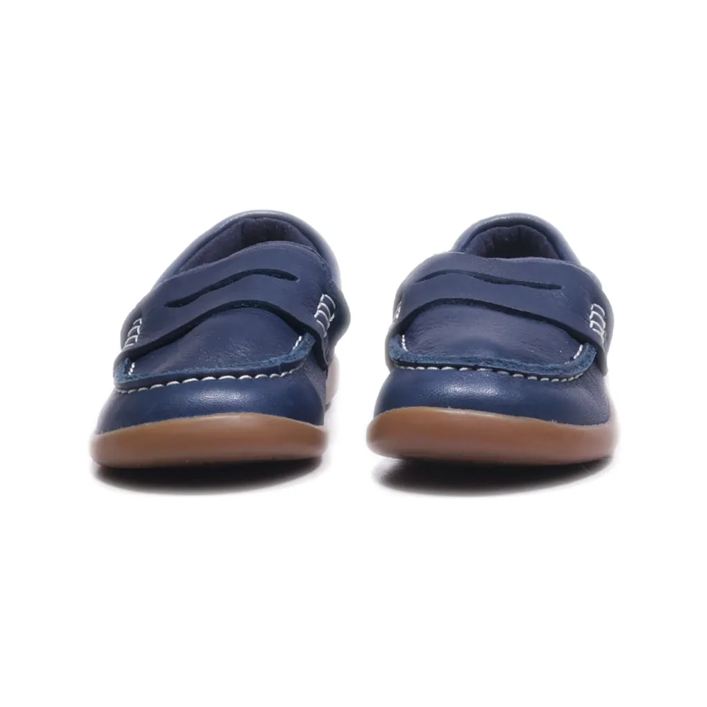 Clarks Loafers Leather Blue Colour For Kids