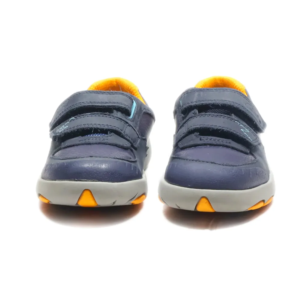 Clarks Rex Quest K Sneakers Leather Blue Colour For Kids