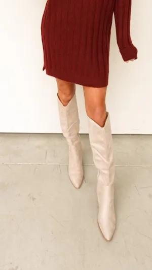 Clay Knee High Suede Boot