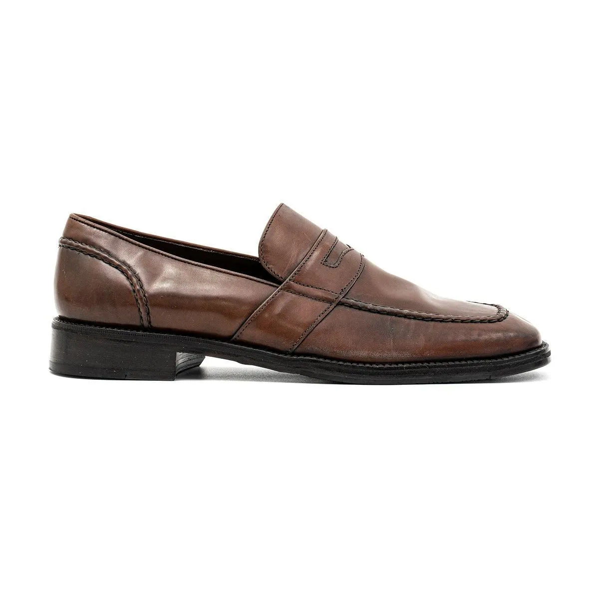 Cole Haan Formal Slip Ons Leather Brown Colour For Men