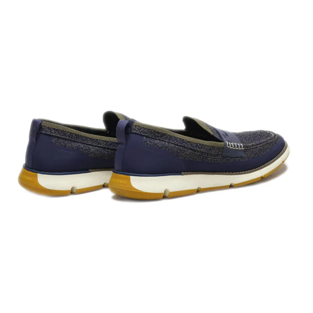 Cole Haan Loafers Leather Blue Colour For Men