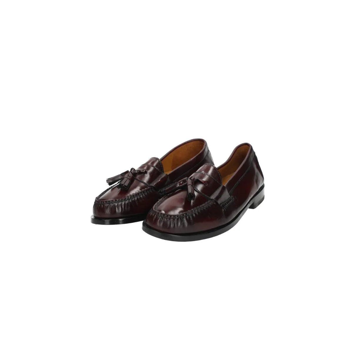 Cole Haan Pinch Tassel Formal Slip Ons Formal Burgundy Colour For Men