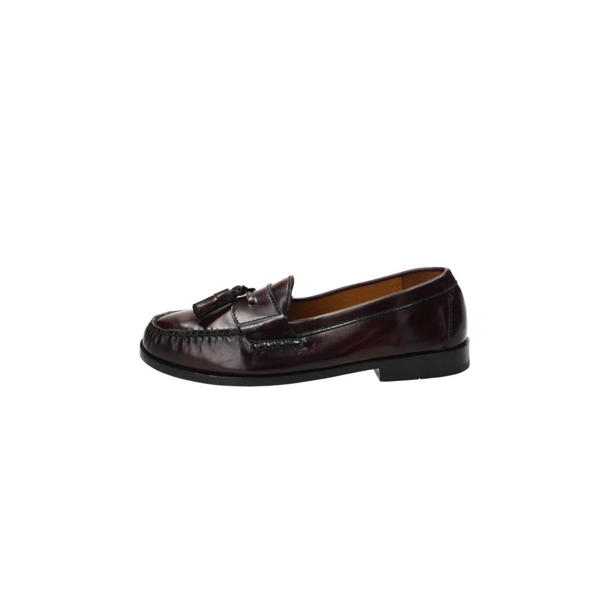 Cole Haan Pinch Tassel Formal Slip Ons Formal Burgundy Colour For Men