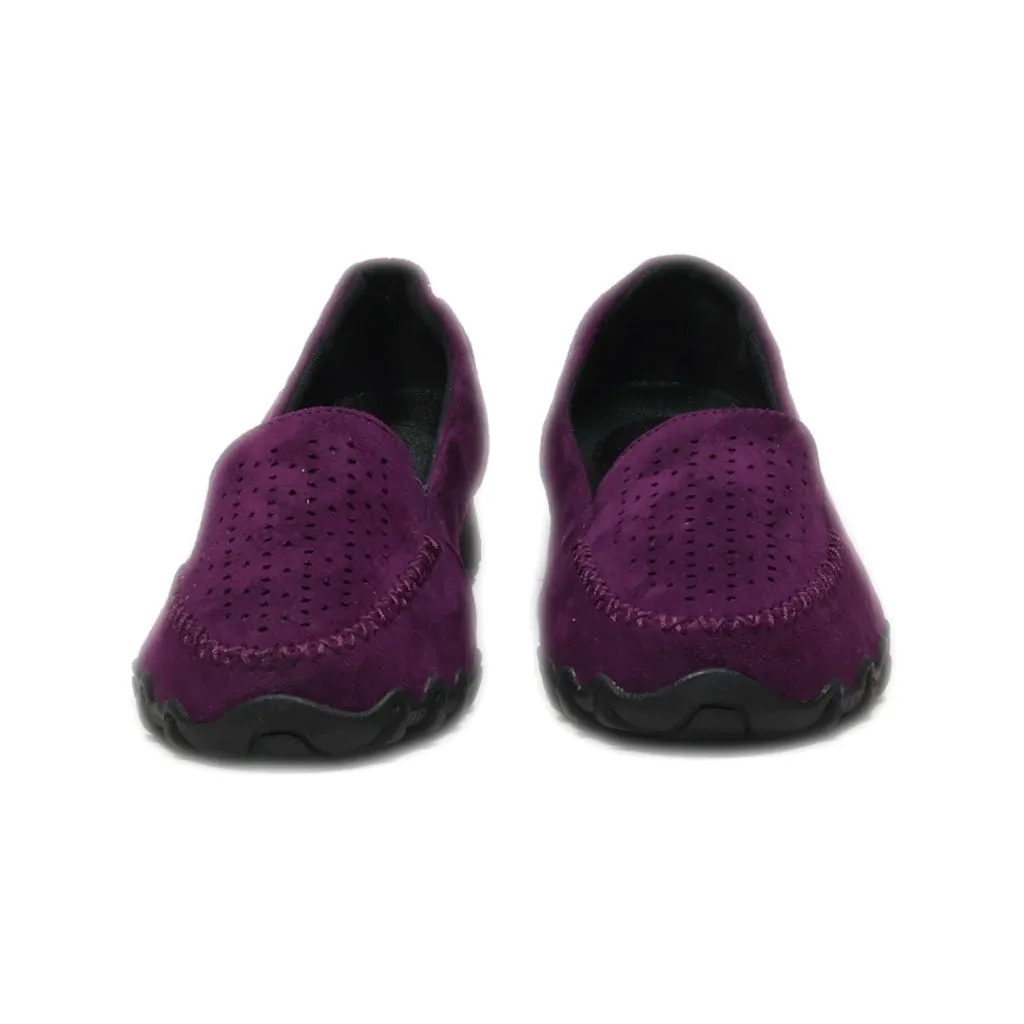 Comfortview Loafers Suede Purple Colour For Women