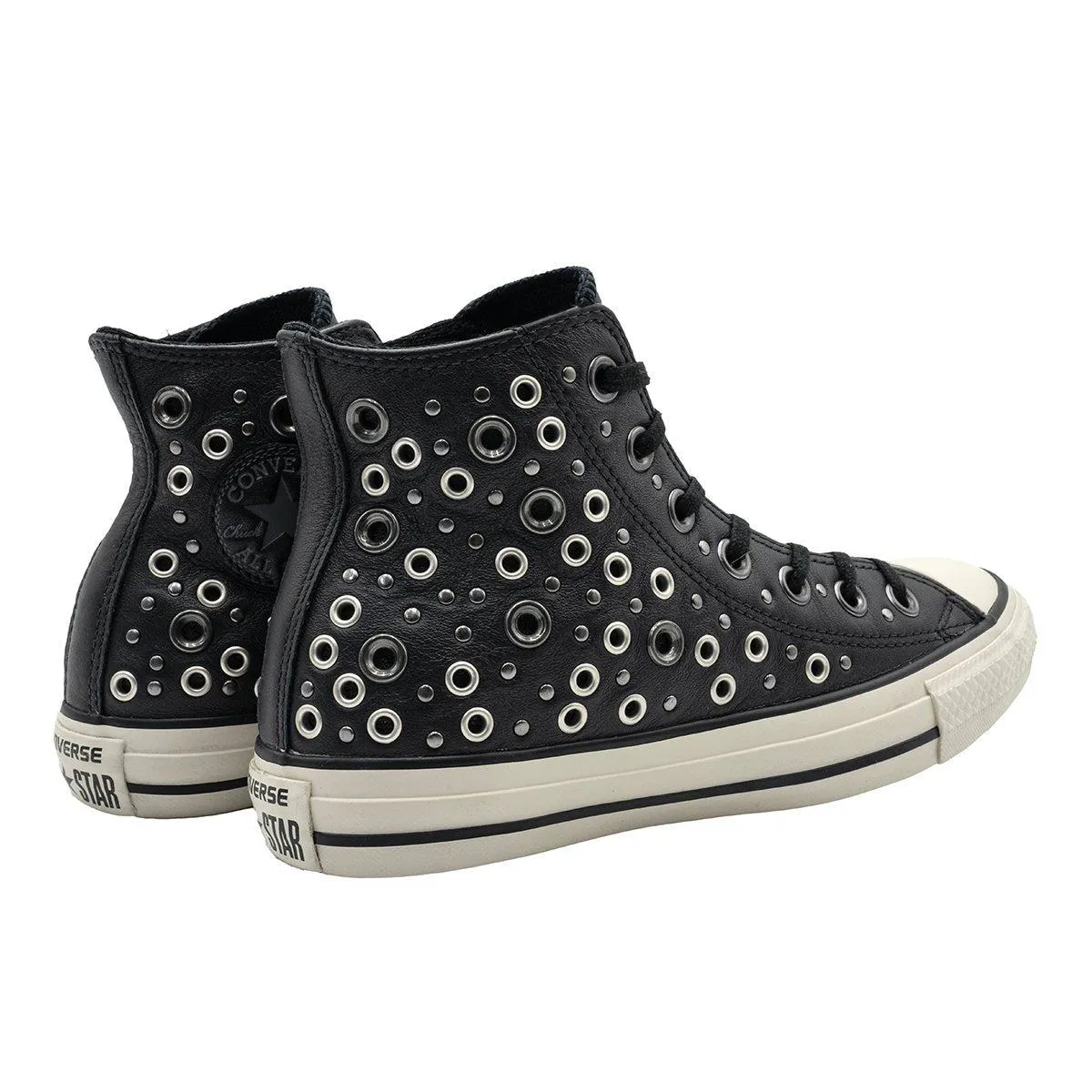 Converse Chuck Taylor All Star Hi High-Top Sneakers Leather Black Colour For Women