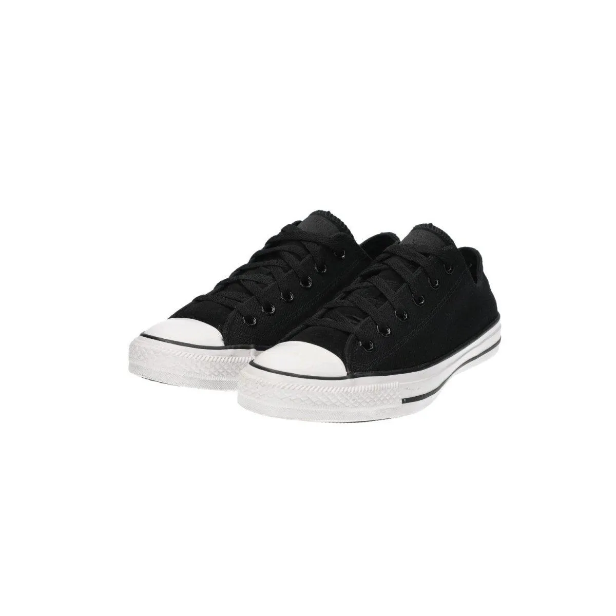 Converse Heavy Gauge Twill Chuck Taylor All Star Low-Top Sneakers Fabric Black Colour For Men