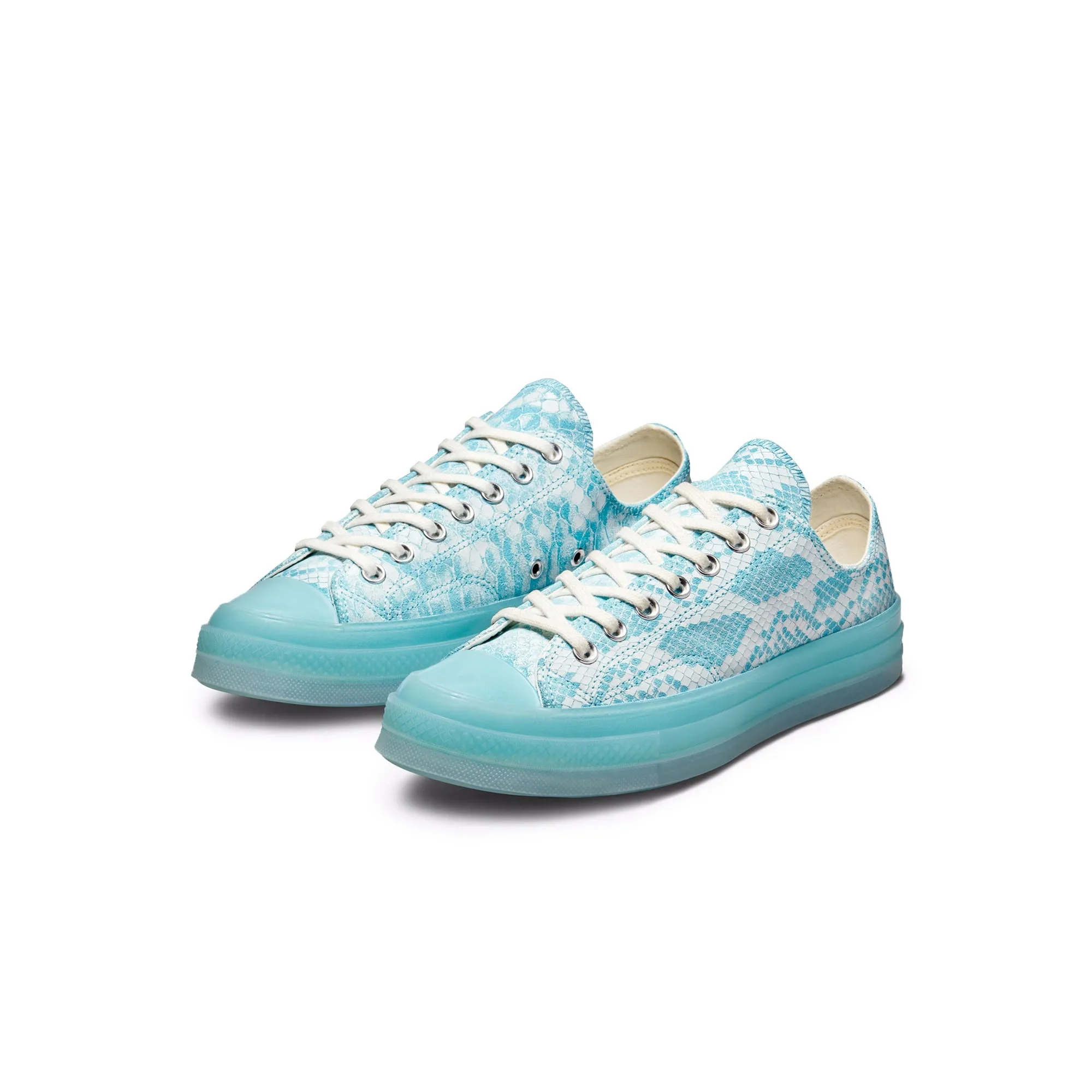 Converse Mens Chuck 70 Ox Shoes 'Vintage White/Blue Topaz'