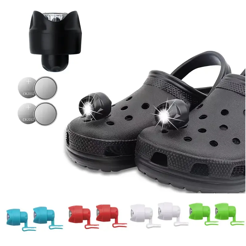 crock Headlights Lights Flashlights & Waterproof Shoes Lights Flashlights Attachment for Crocs Kids Adults