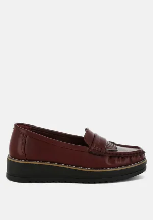 Croyda Fringed Nubuck Loafers