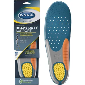 Dr. Scholl's Heavy Duty Support Pain Relief Orthotics, Designed for Men over 200lbs with Technology to Distribute Weight and Absorb Shock with Every Step (for Men's 8-14)