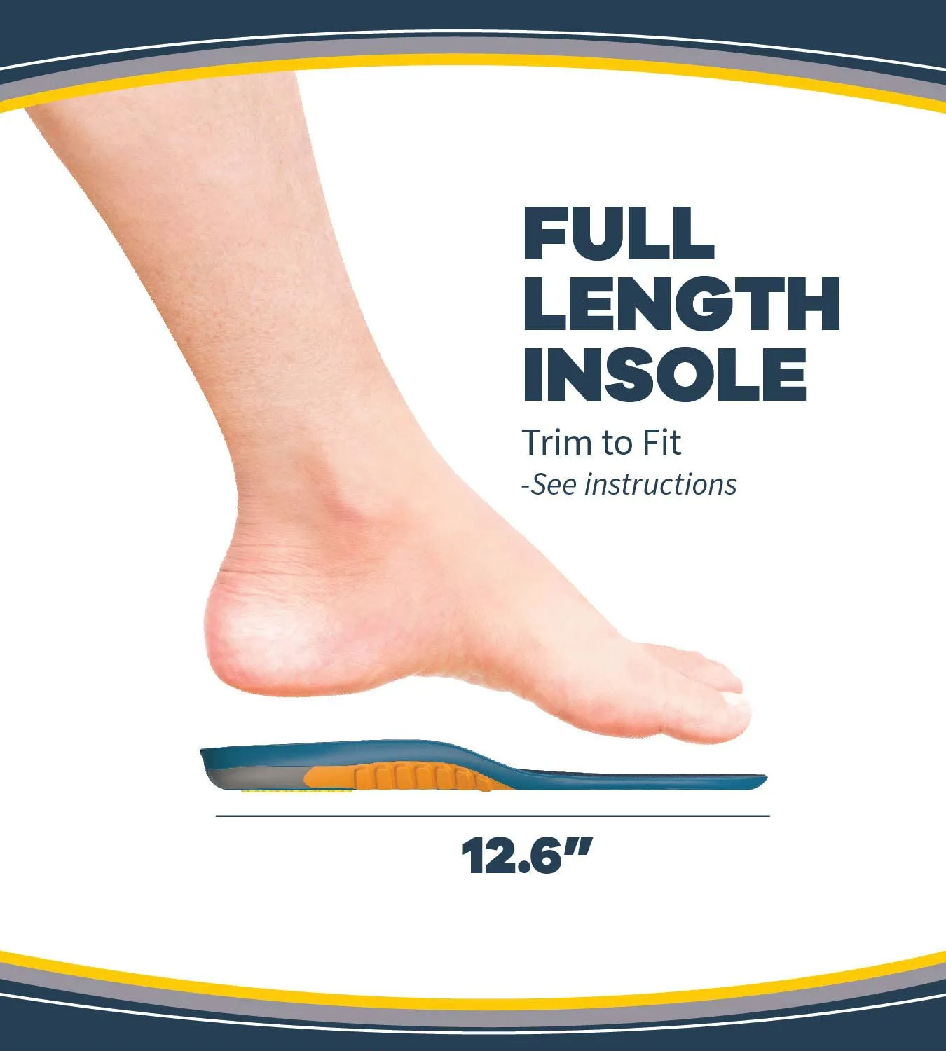 Dr. Scholl's Heavy Duty Support Pain Relief Orthotics, Designed for Men over 200lbs with Technology to Distribute Weight and Absorb Shock with Every Step (for Men's 8-14)