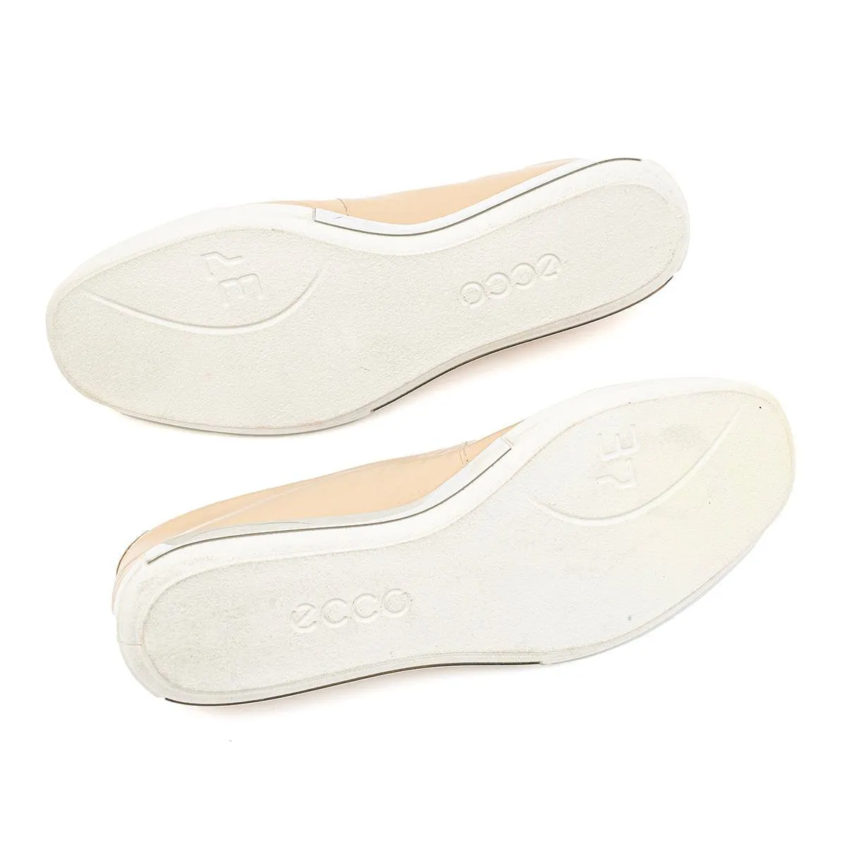 Ecco Simpil Ballerinas Leather Beige Colour For Women