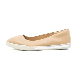 Ecco Simpil Ballerinas Leather Beige Colour For Women